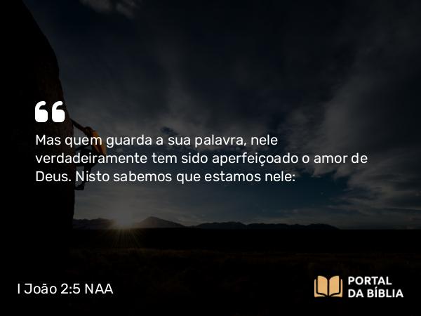 I João 2:5 NAA - Mas quem guarda a sua palavra, nele verdadeiramente tem sido aperfeiçoado o amor de Deus. Nisto sabemos que estamos nele: