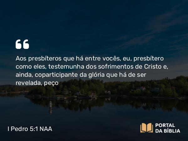 I Pedro 5:1-2 NAA - Aos presbíteros que há entre vocês, eu, presbítero como eles, testemunha dos sofrimentos de Cristo e, ainda, coparticipante da glória que há de ser revelada, peço