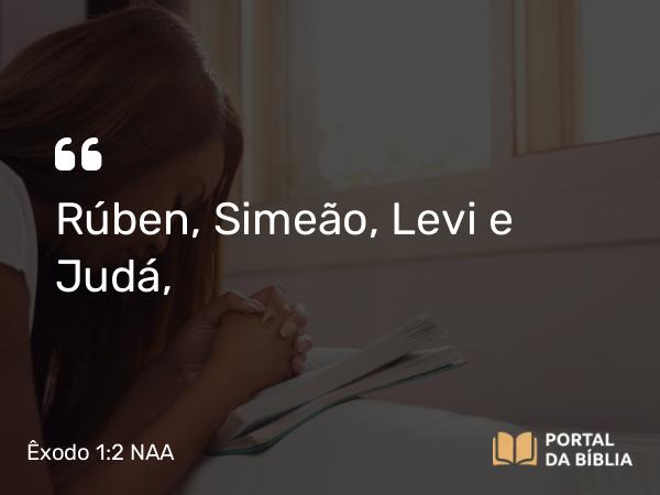 Êxodo 1:2 NAA - Rúben, Simeão, Levi e Judá,