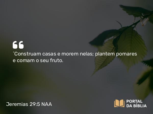 Jeremias 29:5 NAA - 