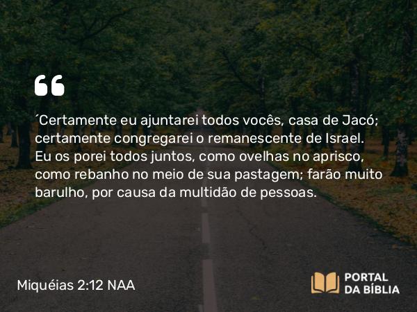 Miquéias 2:12 NAA - 