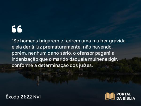 Êxodo 21:22-25 NVI - 