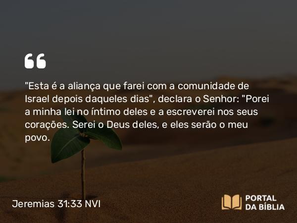 Jeremias 31:33-34 NVI - 