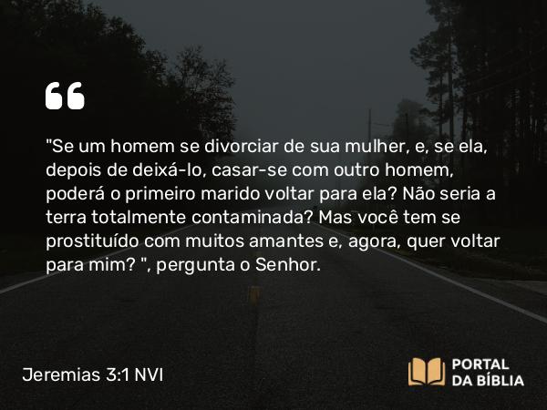 Jeremias 3:1 NVI - 