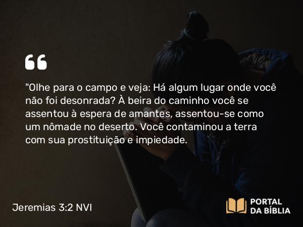 Jeremias 3:2 NVI - 