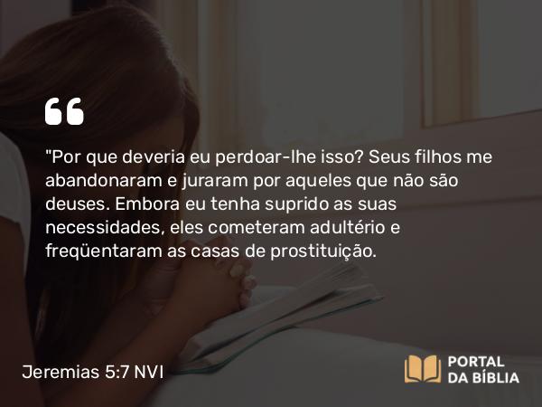 Jeremias 5:7 NVI - 