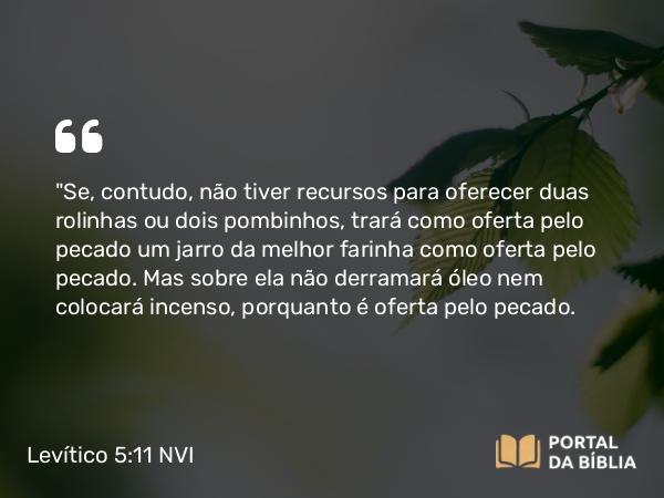 Levítico 5:11-19 NVI - 