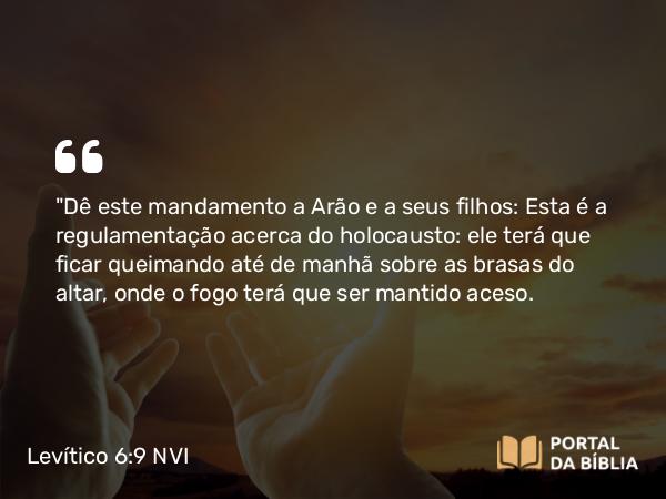 Levítico 6:9 NVI - 