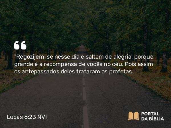 Lucas 6:23 NVI - 