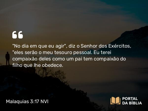 Malaquias 3:17 NVI - 