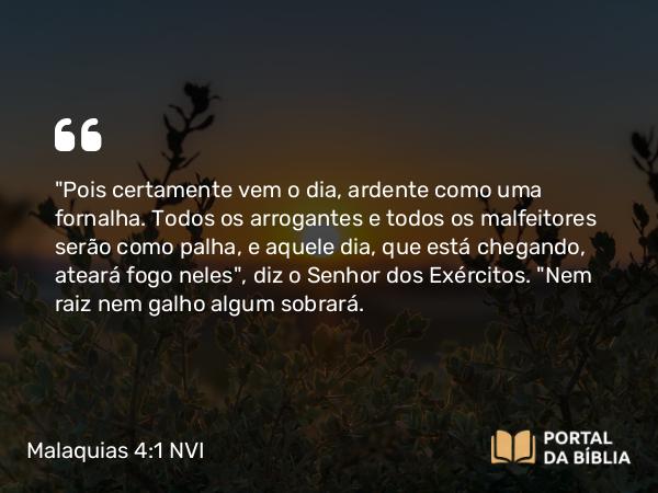 Malaquias 4:1 NVI - 