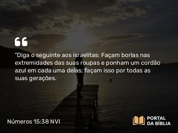 Números 15:38 NVI - 