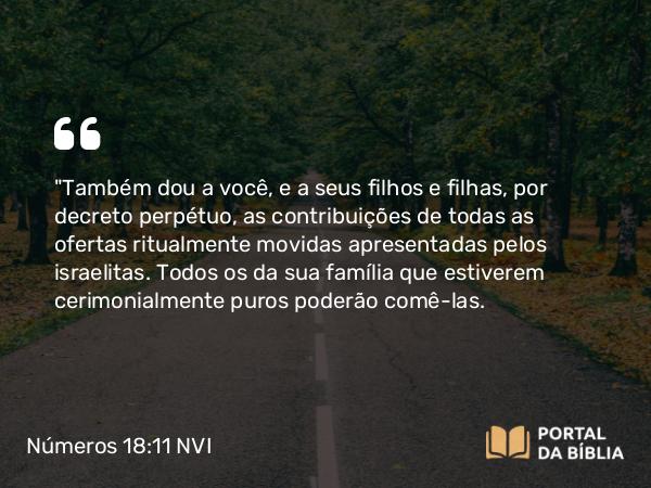 Números 18:11 NVI - 