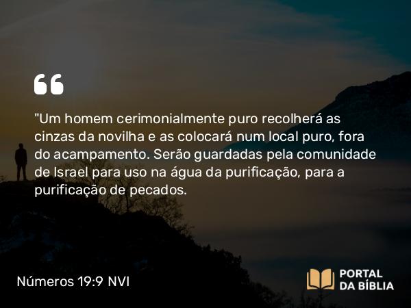 Números 19:9 NVI - 