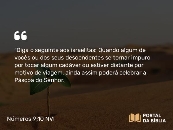 Números 9:10-14 NVI - 