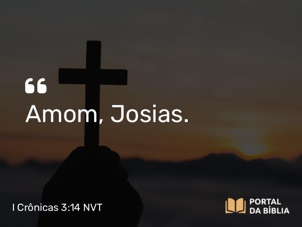 I Crônicas 3:14 NVT - Amom, Josias.