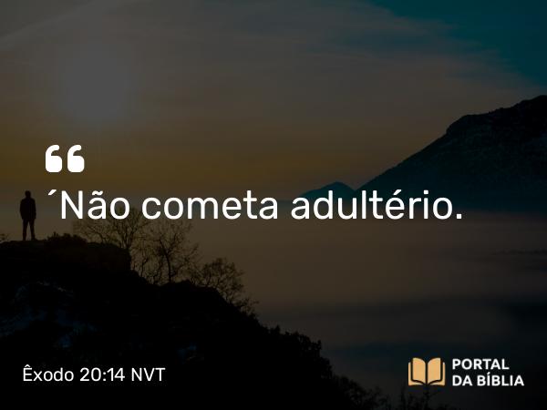 Êxodo 20:14 NVT - “Não cometa adultério.