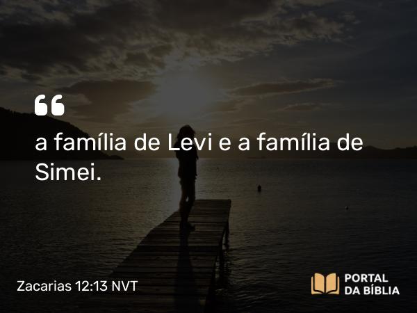 Zacarias 12:13 NVT - a família de Levi e a família de Simei.